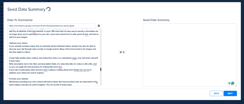 Seed Data Summary